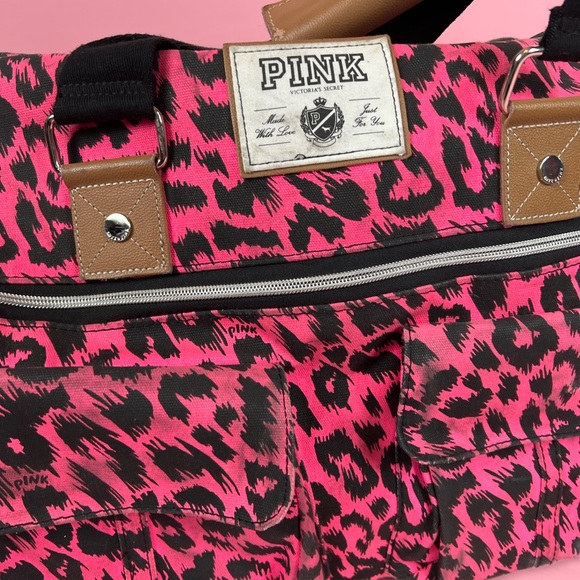PINK Victoria’s Secret Pink Leopard Print Suitcase - Picture 5 of 10